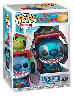 Funko Pop! Gamer Stitch 1564 | Lilo & Stitch - Metallic 