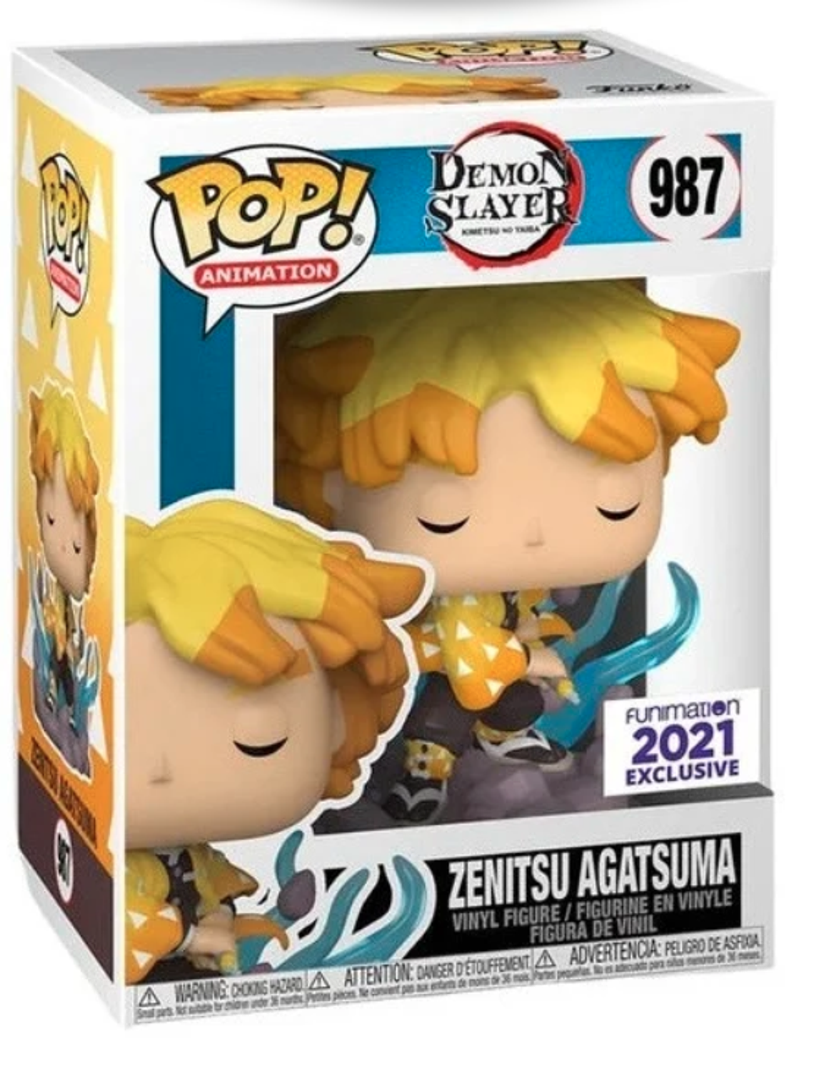 Funko Pop! Zenitsu Agatsuma 987 | Demon Slayer Kimetsu No Yaiba 1