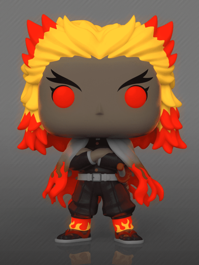 Funko Pop! Kyojuro Rengoku 1308 Glows in the dark |  tamaño Jumbo 3