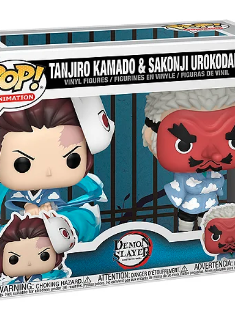Funko Pop! 2 Pack Tanjiro & Sankoji Urokodaki | Demon Slayer Kimetsu No Yaiba 1