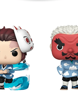 Funko Pop! 2 Pack Tanjiro & Sankoji Urokodaki | Demon Slayer Kimetsu No Yaiba