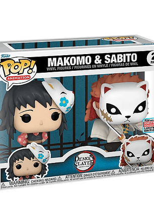 Funko Pop! 2 Makomo & Sabito | Demon Slayer Kimetsu No Yaiba