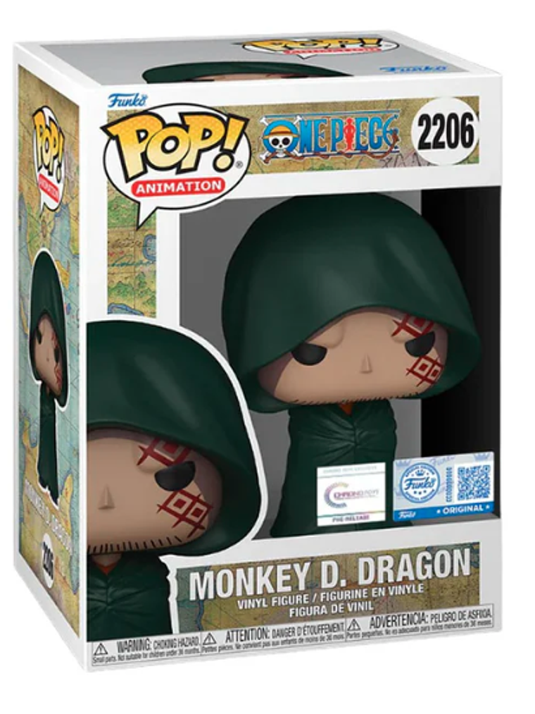 Funko Pop! Monkey D. Dragon 2206 | One Piece (Pre Release Chrono Toys Sticker) 1