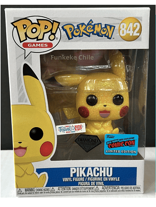 Funko Pop! Pikachu 842 Diamond | Pokémon  ( Presencial New York Comic Con 2021)