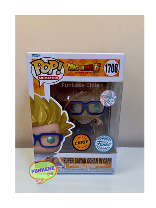 Funko Pop! Super Sayayin Gohan In Cape 1708 - Chase | Dragon Ball Z  (CAJA DAÑADA)