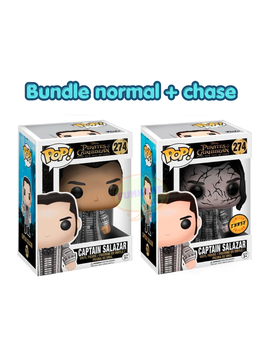 Funko Pop! Captain Salazar 274 Bundle (normal + chase) | Piratas del Caribe 1