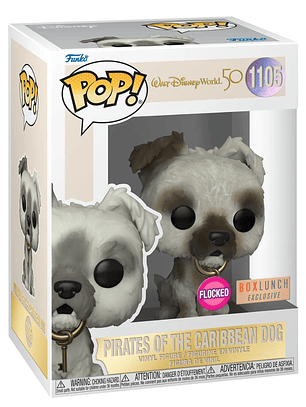 Funko Pop! Pirates Of The Caribbean Dog 1105 FLOCKED | Piratas del Caribe