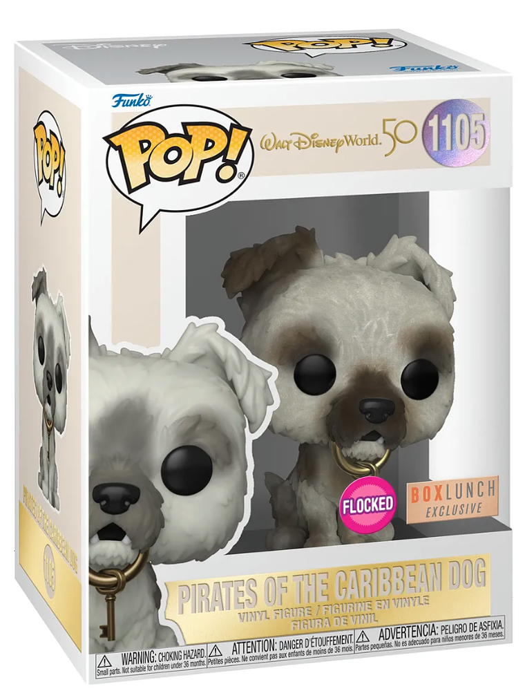 Funko Pop! Pirates Of The Caribbean Dog 1105 FLOCKED | Piratas del Caribe 1