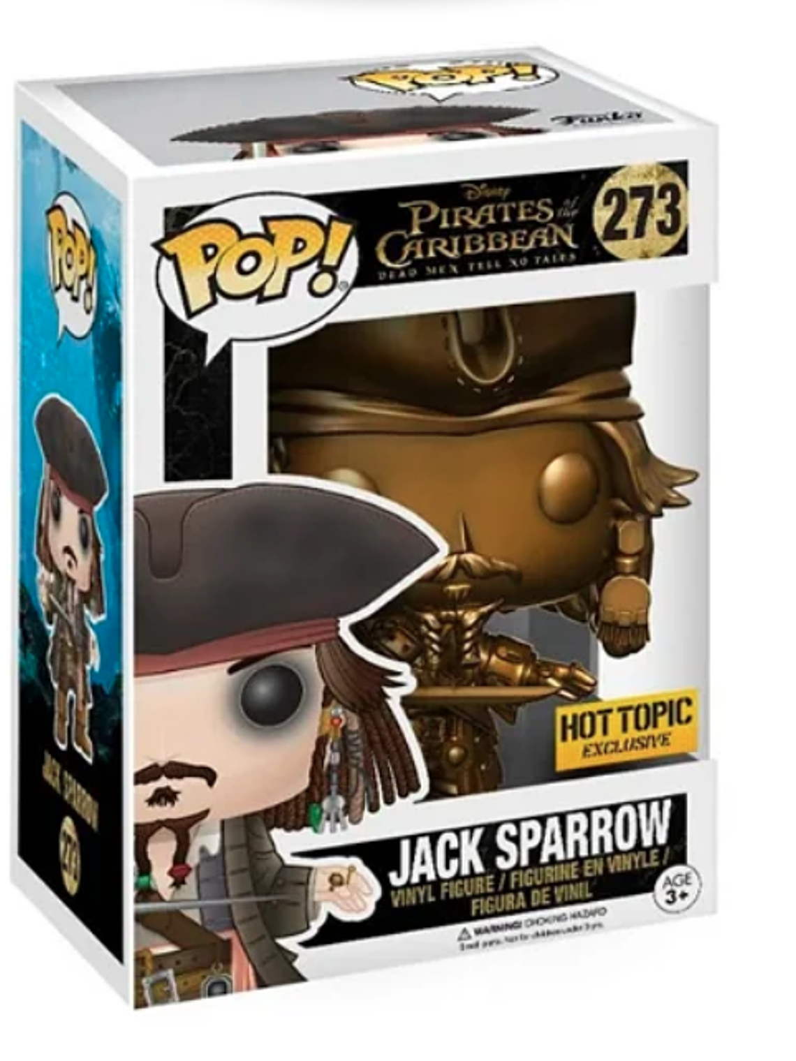 Funko Pop! Jack Sparrow 273 DORADO | Piratas del Caribe 1
