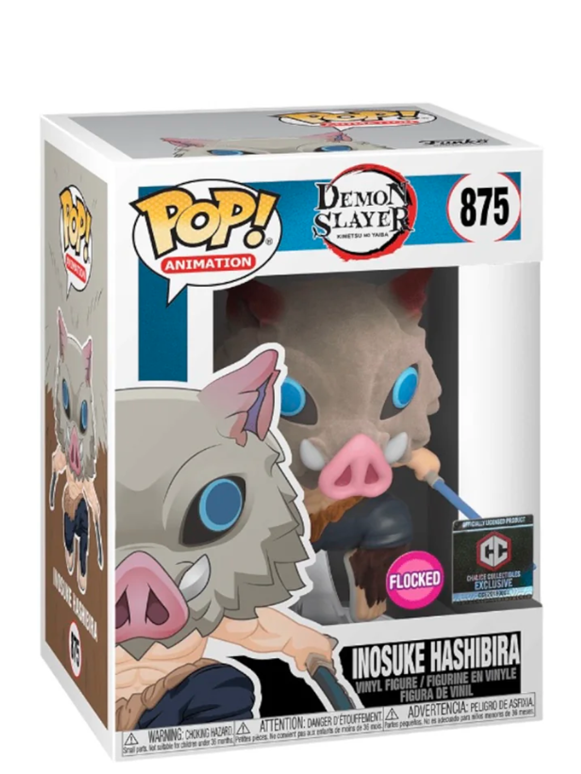 Funko Pop! Inosuke Hashibira 875 Flocked | Demon Slayer - Chalice Collectibles 1