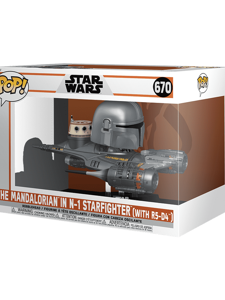 Funko Pop! The Mandalorian in N-1 Starfighter (with R5-D4) 1 The Mandalorian 1
