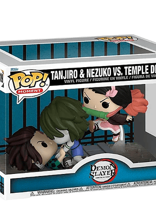 Funko Pop! Tanjiro & Nezuko vs. Temple Demon 1419 | Demon Slayer