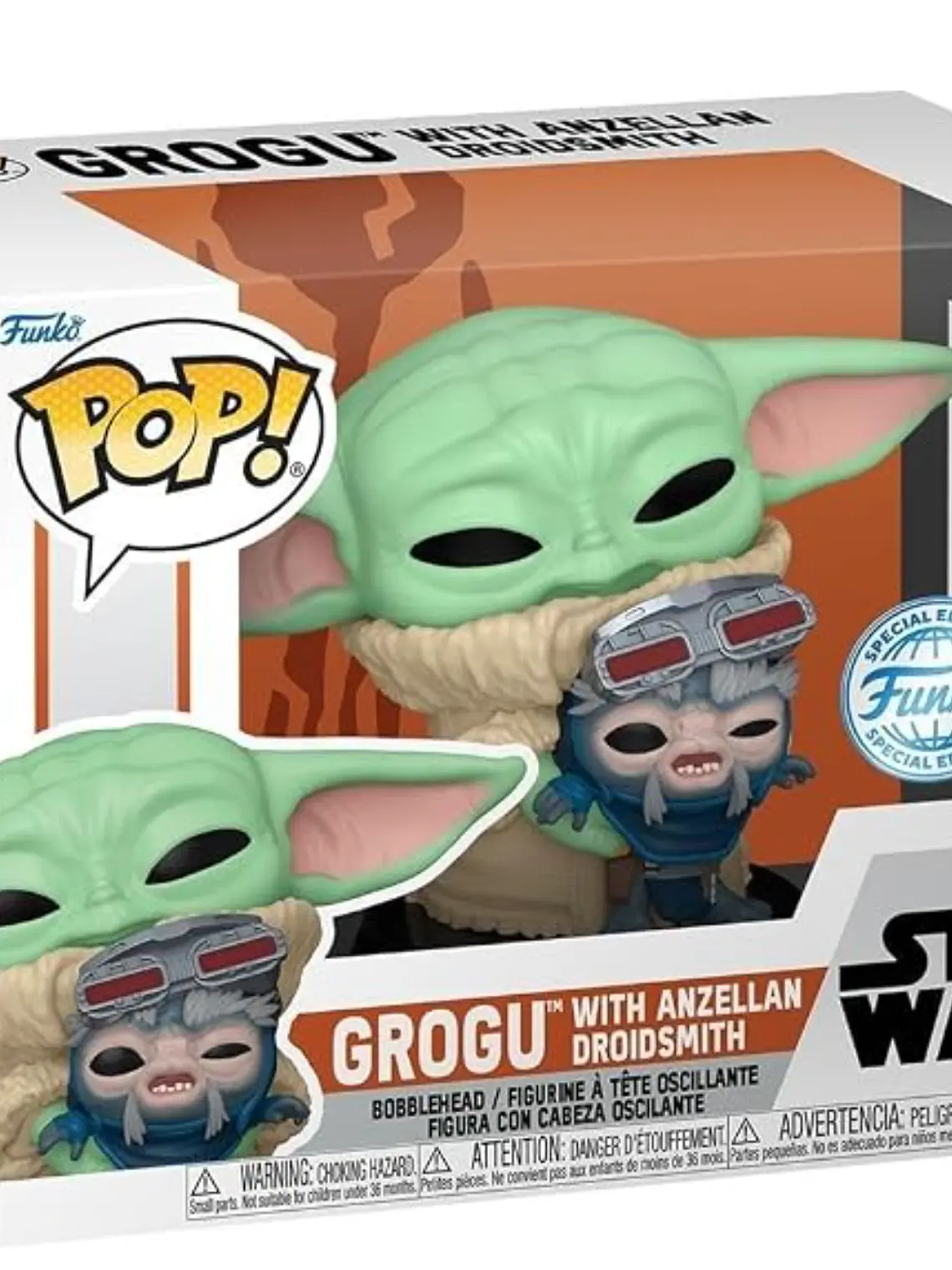 Funko Pop! Grogu with Anzellan Droidsmith 691 | The Mandalorian 1