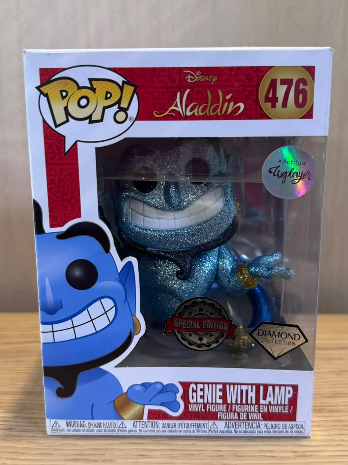 Funko Pop! Genie with lamp 476 | Alladin Disney versión Diamond 3