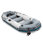 Bote Inflable Intex Mariner 4 Set + Remos + Inflador Capacidad 500 Kg 2