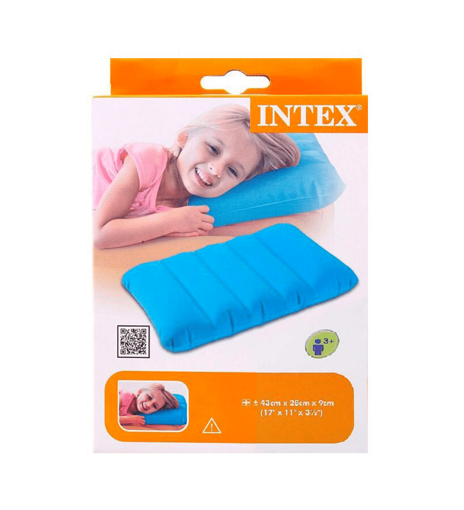 Almohadas Inflable Intex Azul 43x28x9 Cms