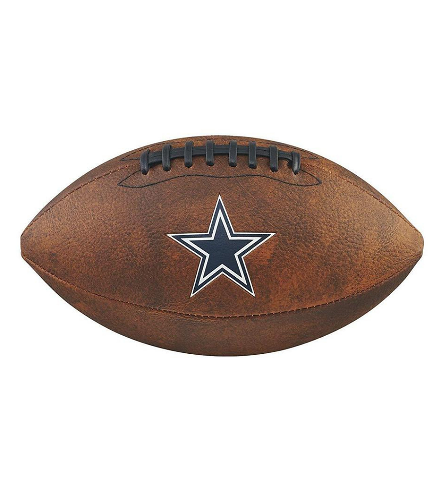 Balón Futbol Americano Nfl Jr Throwback Team Logo Dallas Cowboys Pelota Tamaño GST Colegial