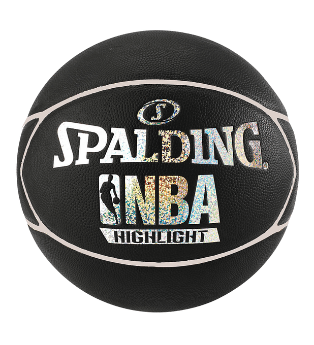 Balón Basketball Spalding NBA Highlight Hologram Tamaño 7 Plata