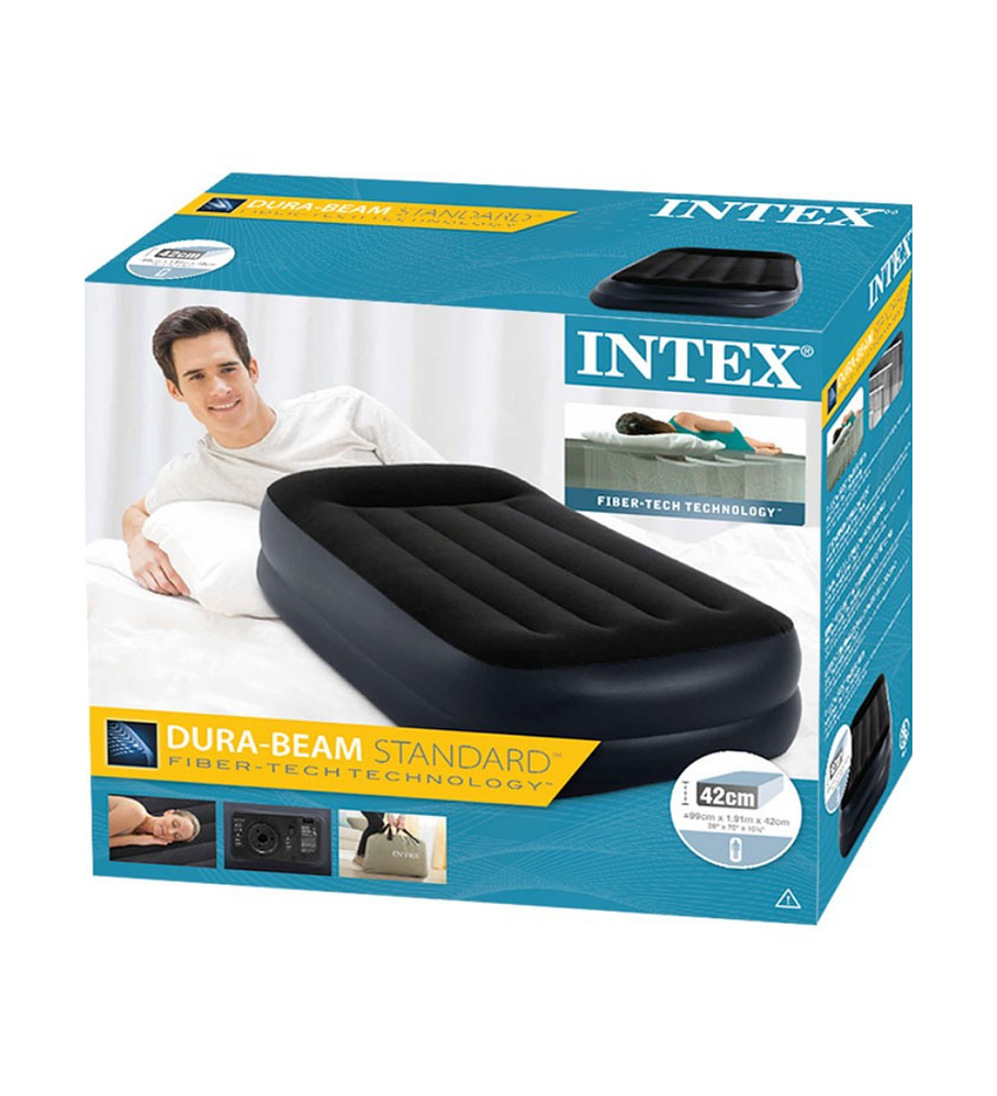 Colchón Inflable Eléctrico Intex 1,5 Plazas 99x191x42 Cm Pillow Rest Raised