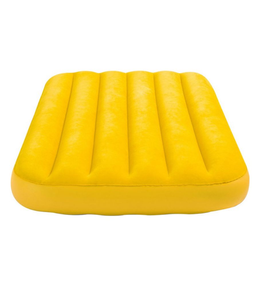 Colchón Inflable Intex 1 Plaza Niño 88x157x18 Cm Cozy Kidz Amarillo