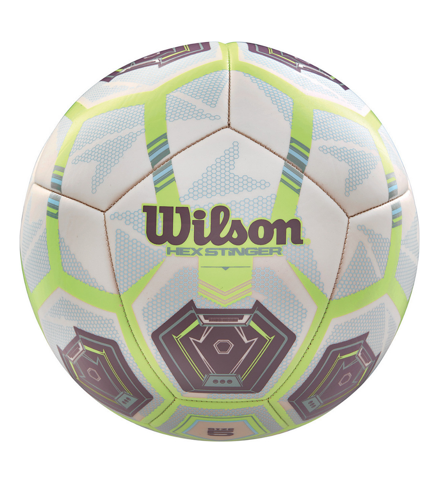 Balón Futbol Wilson Hex Stinger Tamaño 5 Blanco