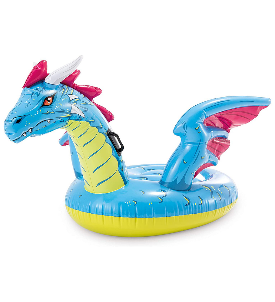 Flotador Inflable Diseño Intex Dragon 201x191 Cm Dragon