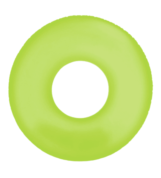 Flotador Inflable Redondo Intex 91 Cm Neon Frost Tube Verde