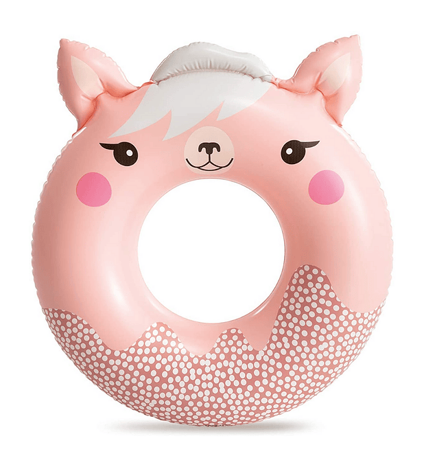 Flotador Inflable Redondo Intex Llama 76 Cm Cute Animal