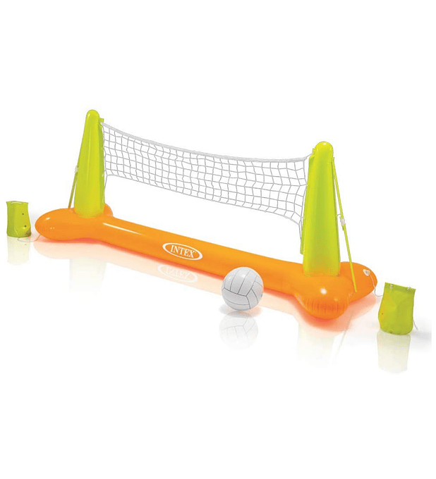 Juego Piscina Inflable Intex Malla De Pool Volleyball + Pelota Inflable