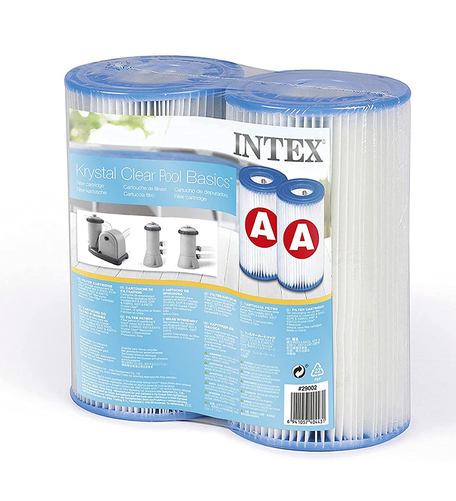 Cartucho Filtro Intex Tipo A para Bomba Pack 2 Unidades Filter Cartridge