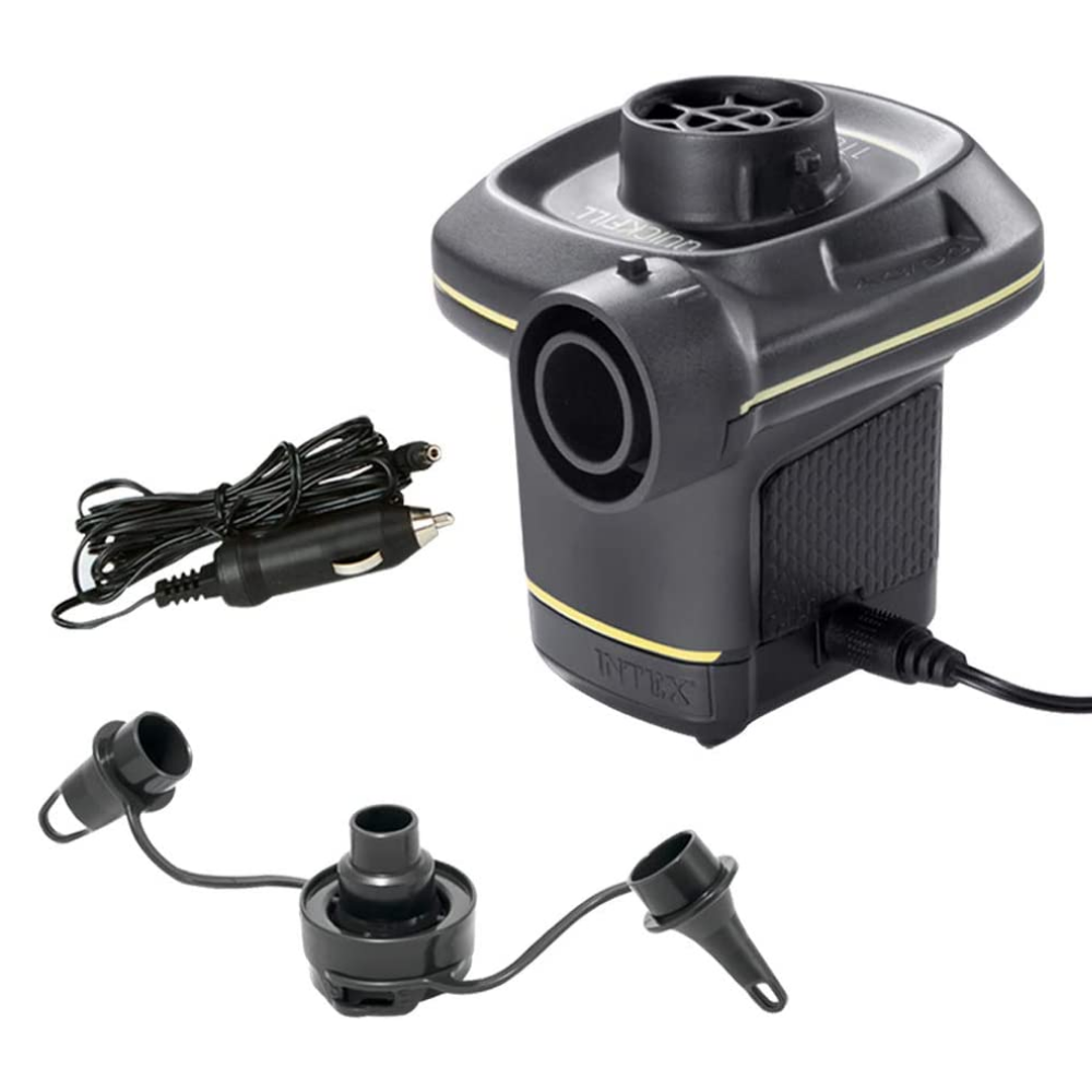 Inflador Eléctrico 220 240V y 12V + Boquilla de Aguja Intex