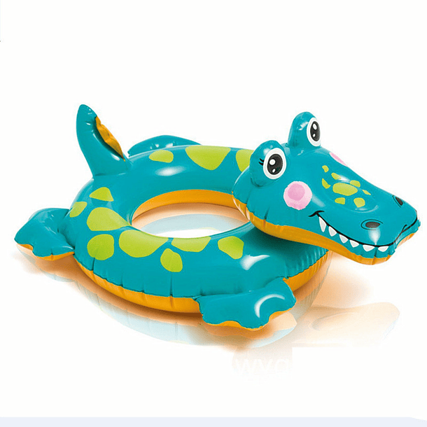 Flotador Inflable Redondo Intex Cocodrilo 56 Cm Big Animal Ring