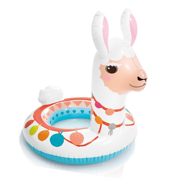 Flotador Inflable Redondo Intex Llama 58 Cm Big Animal Ring