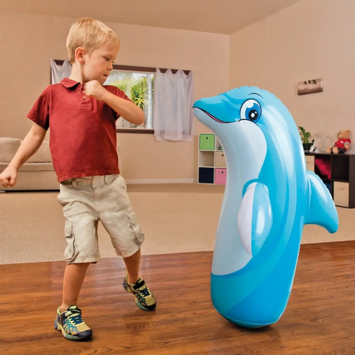 Delfin Porfiado Inflable Intex 3-D Bop Bags | Bamo