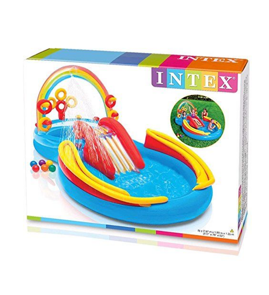 Centro de Actividad Inflable Intex Arcoiris Rainbow