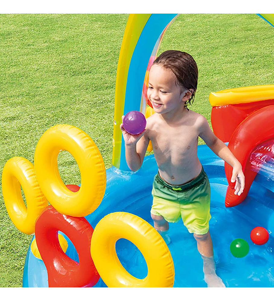 Centro de Actividad Inflable Intex Arcoiris Rainbow