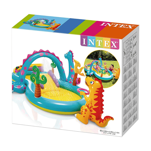 Centro de Actividad Inflable Intex Dinosaurio Dinoland