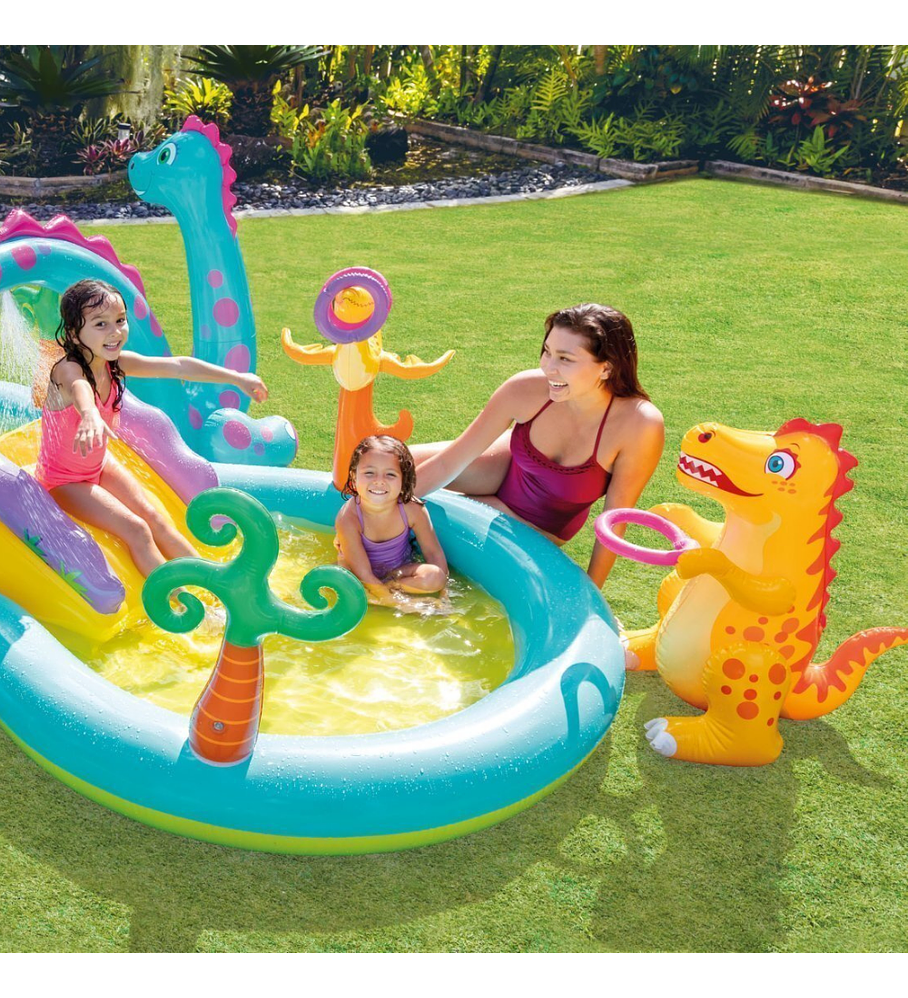 Centro de Actividad Inflable Intex Dinosaurio Dinoland