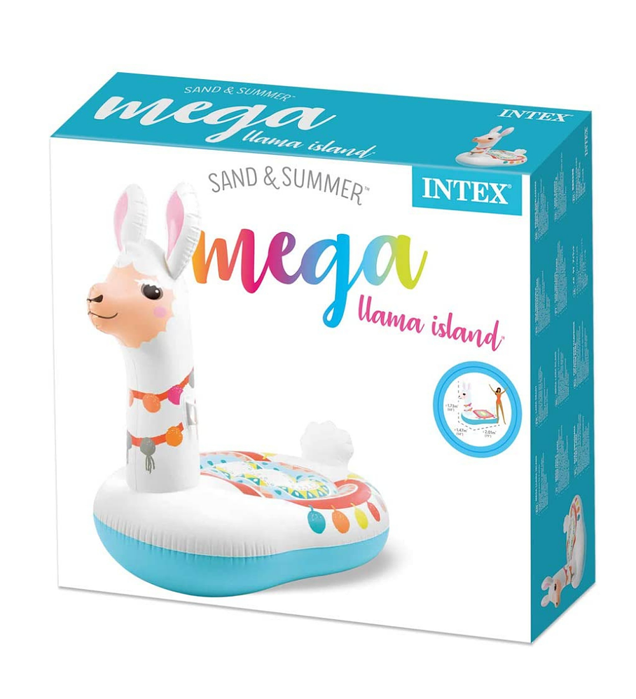 Flotador Inflable Diseño Intex Mega Llama 201x147x173 Cm Llama