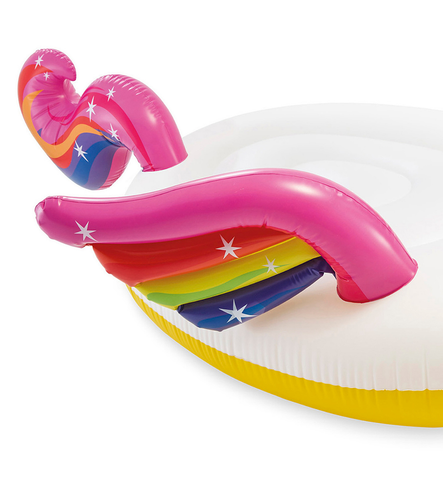 Flotador Inflable Diseño Intex Mega Unicornio 251x163x145 Cm Unicorn