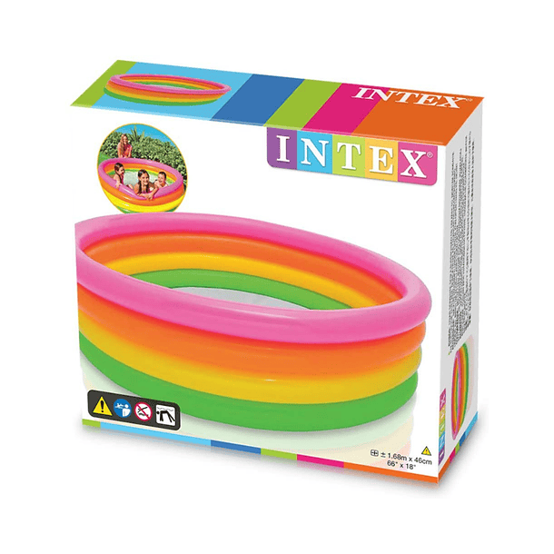 Piscina Bebé Inflable Intex Sunset Glow 168x46 Cm