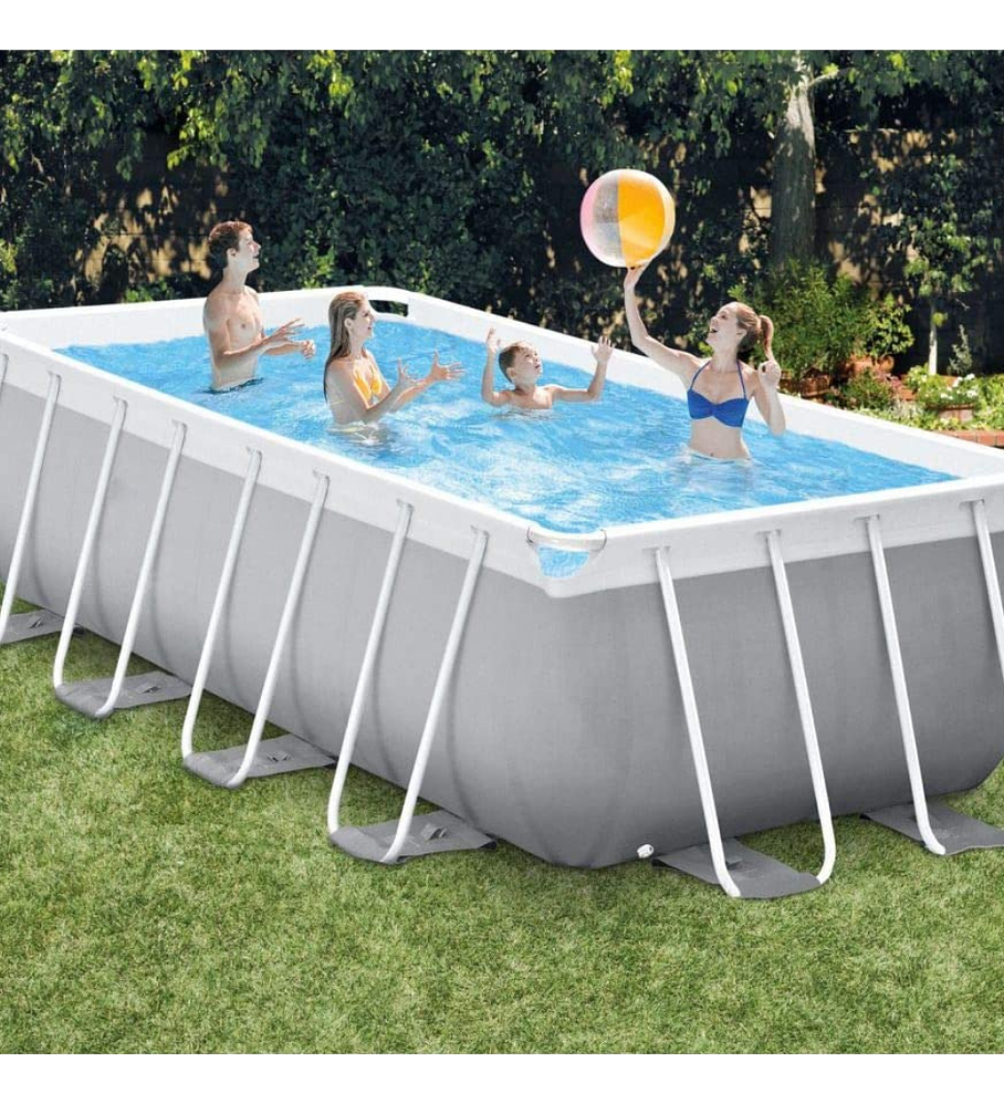 Piscina Estructural Intex Prisma Frame Set 400x200x100 Cm + Bomba + Escalera