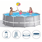 Piscina Estructural Intex Prisma Frame Set 457x122 Cm + Bomba 2