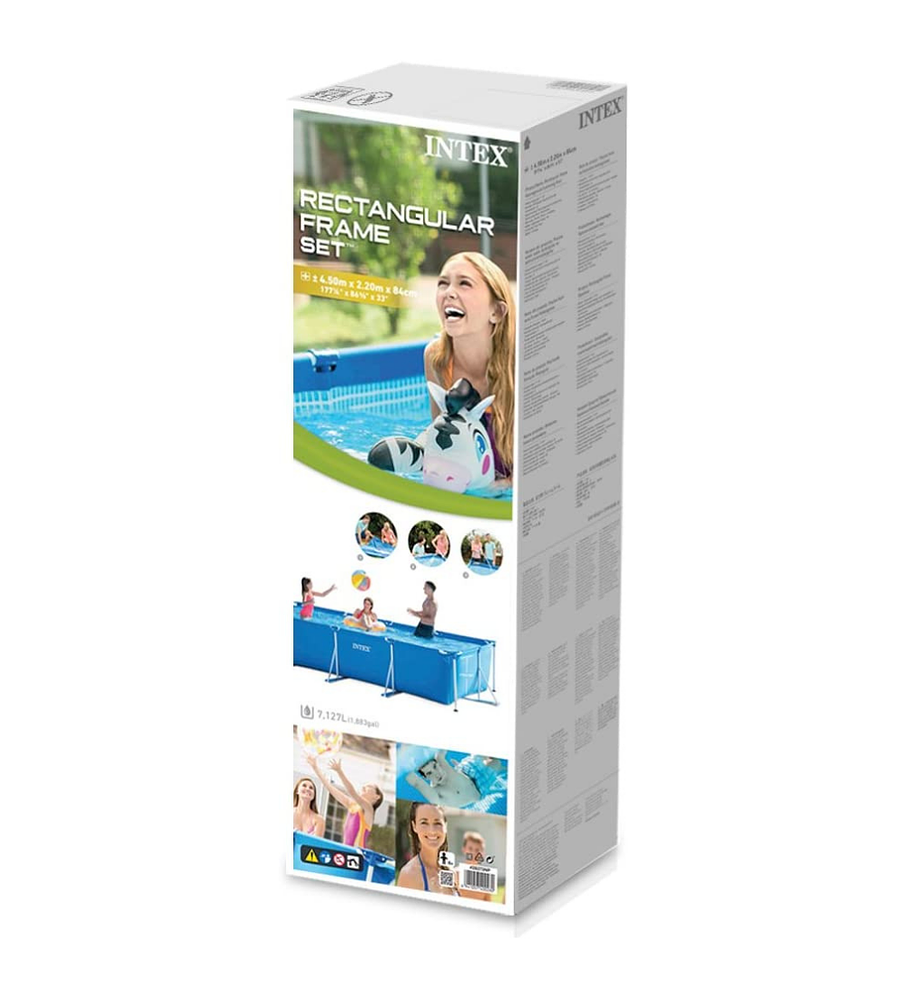 Piscina Estructural Intex Small Frame Set 450x220x84 Cm + Bomba