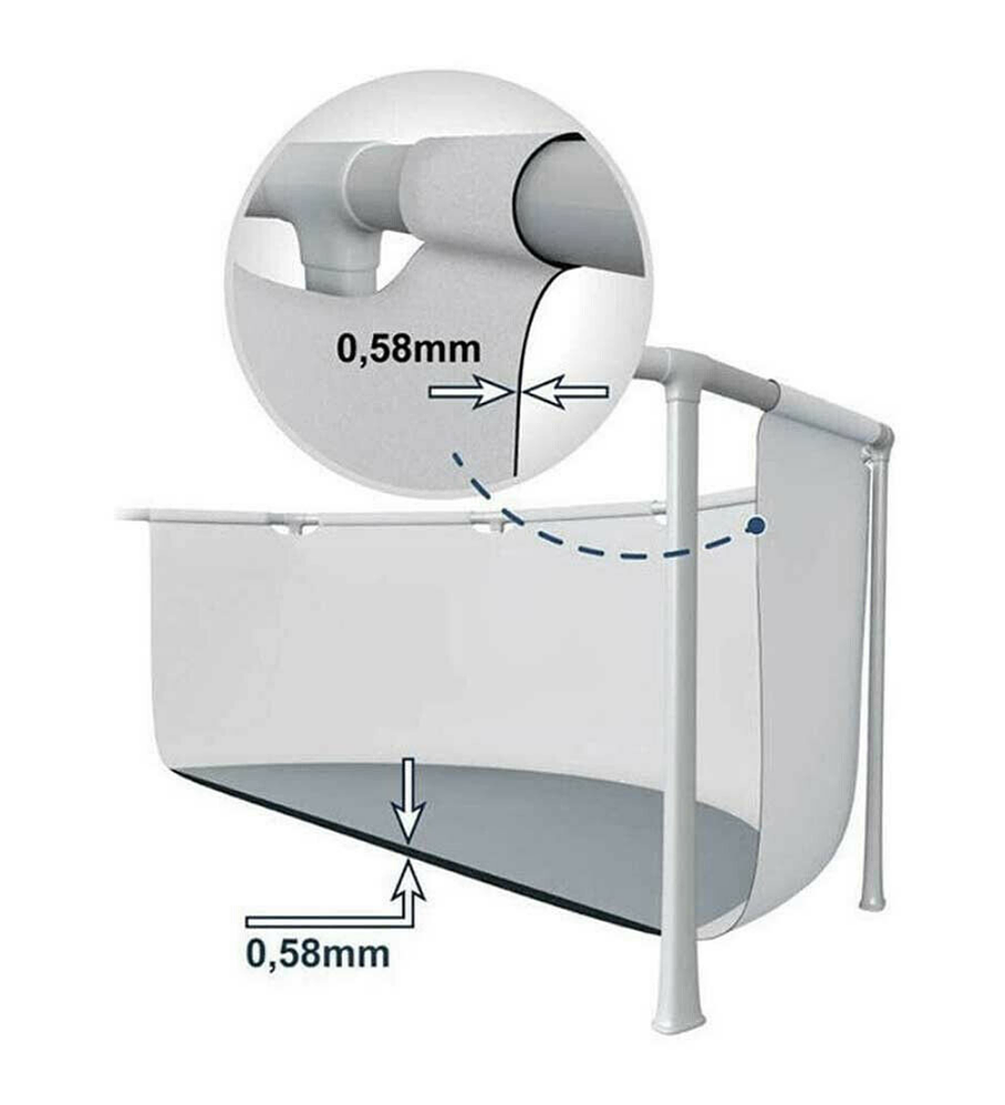 Piscina Estructural Intex Ultra XTR Frame Set 732x132 Cm + Bomba + Escalera + Cobertor + Base