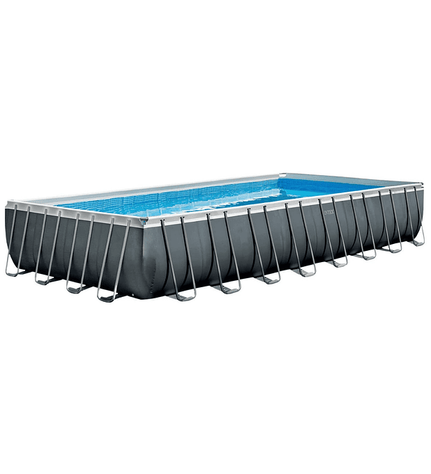 Piscina Estructural Intex Ultra XTR Frame Set 975x488x132 Cm + Bomba + Escalera + Cobertor + Base