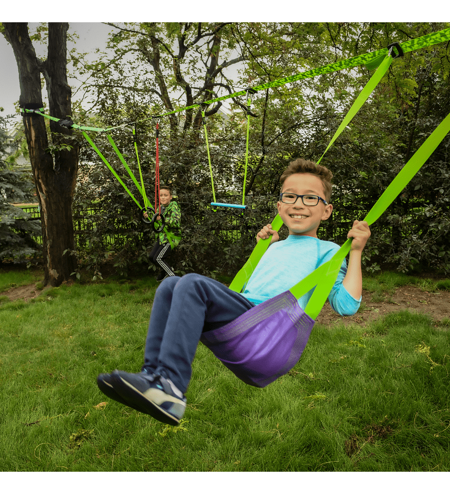 Set de Juego Obstáculos Swingline 11 m Slackers Swingline 36 ft 5 Obstacles