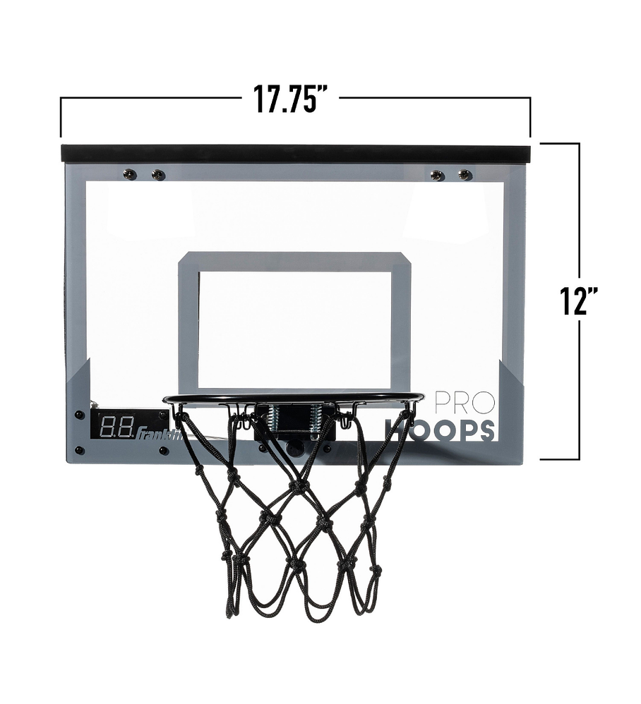 Tablero de Basketball Luces LED Franklin Sports 46 x 30 cm Pro Hoops LED