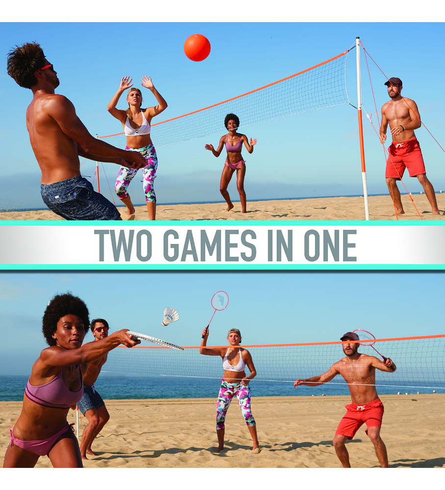 Set de Volleyball y Bádminton Franklin Sports Starter Set