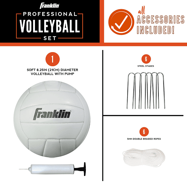 Set de Volleyball Franklin Sports Professional Set 3